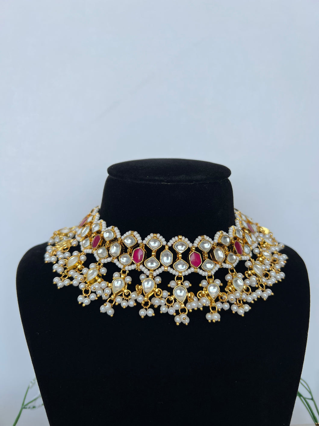 Mia Kundan Set Ruby