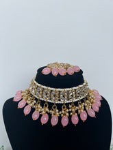 Load image into Gallery viewer, Navy Kundan Pink
