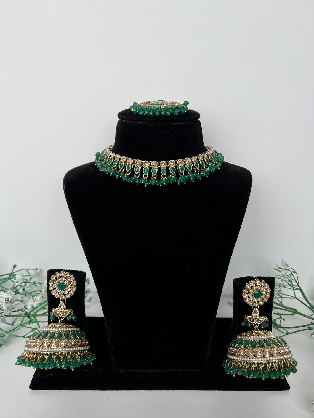 Kristy Green Necklace Set