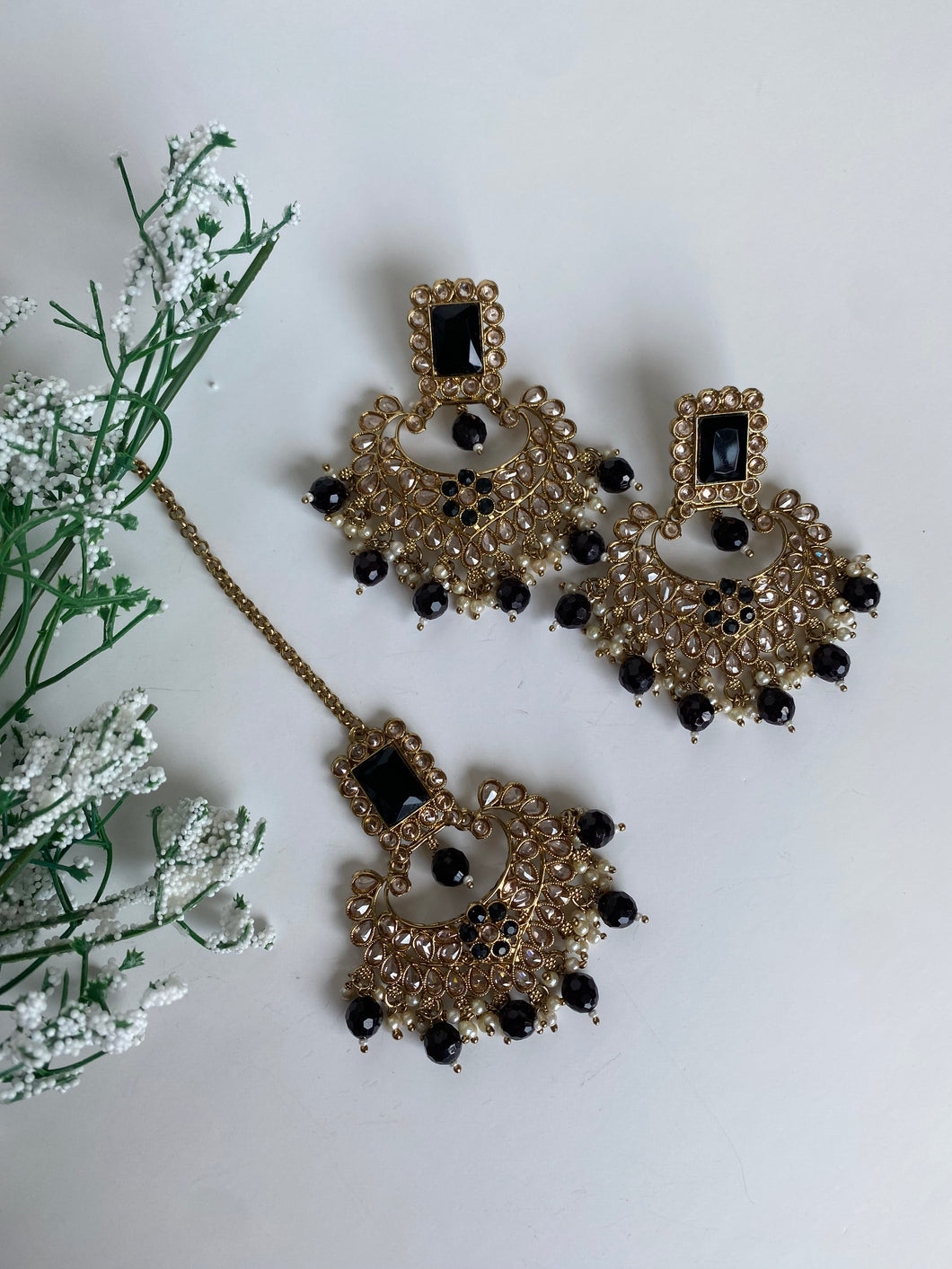 Aashna Earrings Tikka (3 colours)