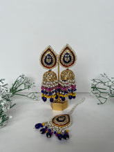 Load image into Gallery viewer, Zoya Kundan Jhumke Multi
