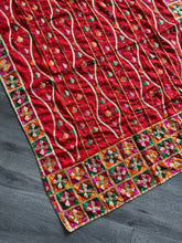 Load image into Gallery viewer, Red Phulkari Dupatta
