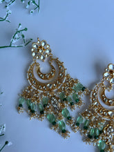 Load image into Gallery viewer, Sage Kundan Earrings
