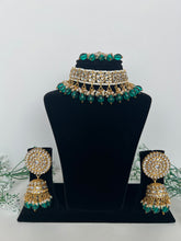 Load image into Gallery viewer, Navu Teal Kundan Choker
