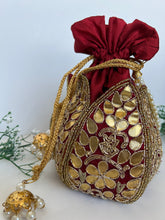 Load image into Gallery viewer, Maroon Potli
