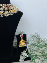 Load image into Gallery viewer, Mia Kundan Set Ruby
