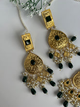 Load image into Gallery viewer, Naz Kundan Set Green
