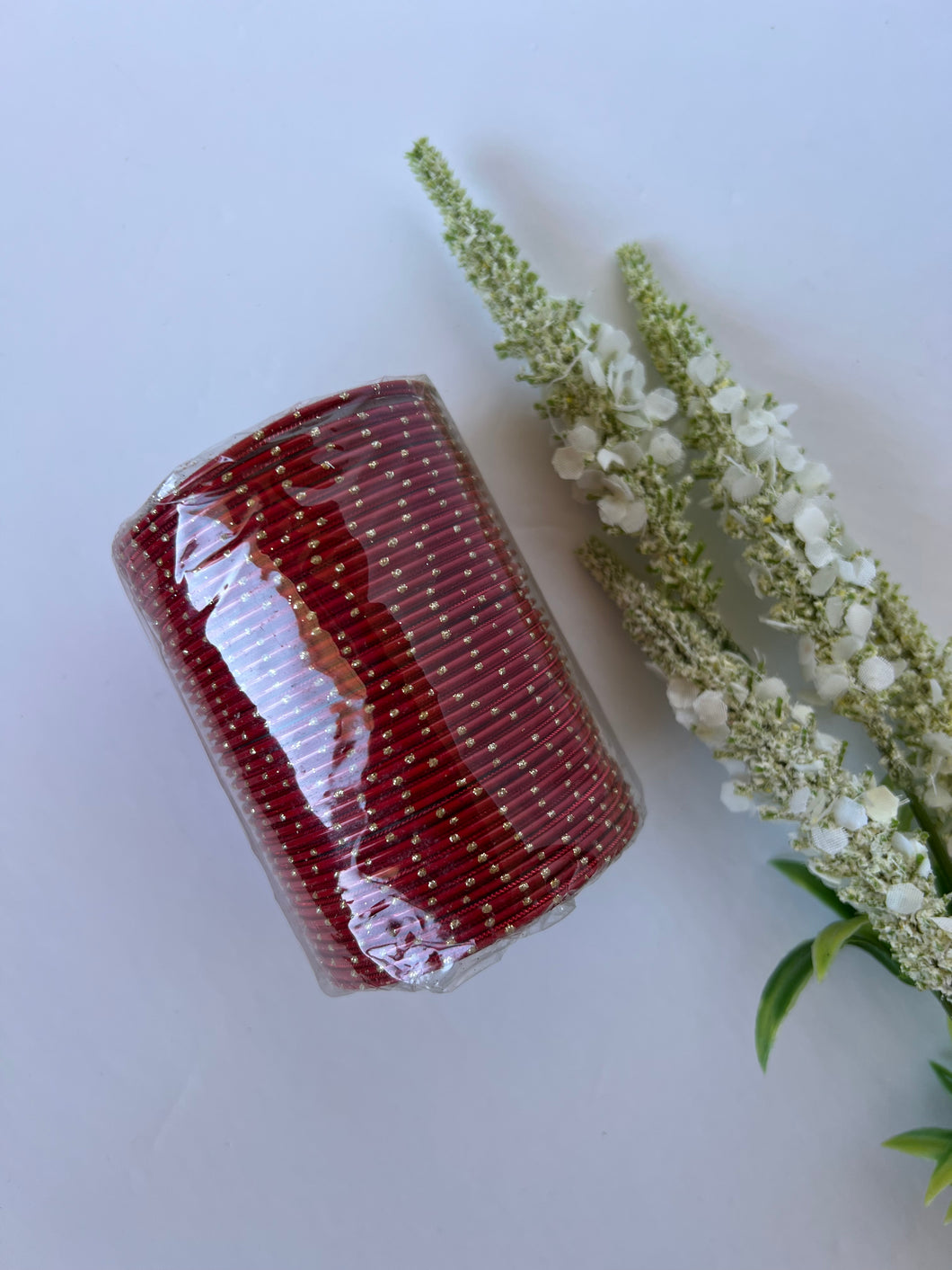 Red Dotted Bangles