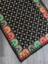 Load image into Gallery viewer, Black Peacock Phulkari
