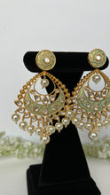 Load image into Gallery viewer, Sage Kundan Earrings
