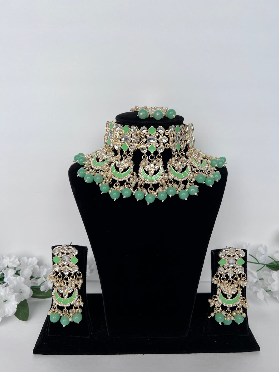 Meenakari Kundan Set