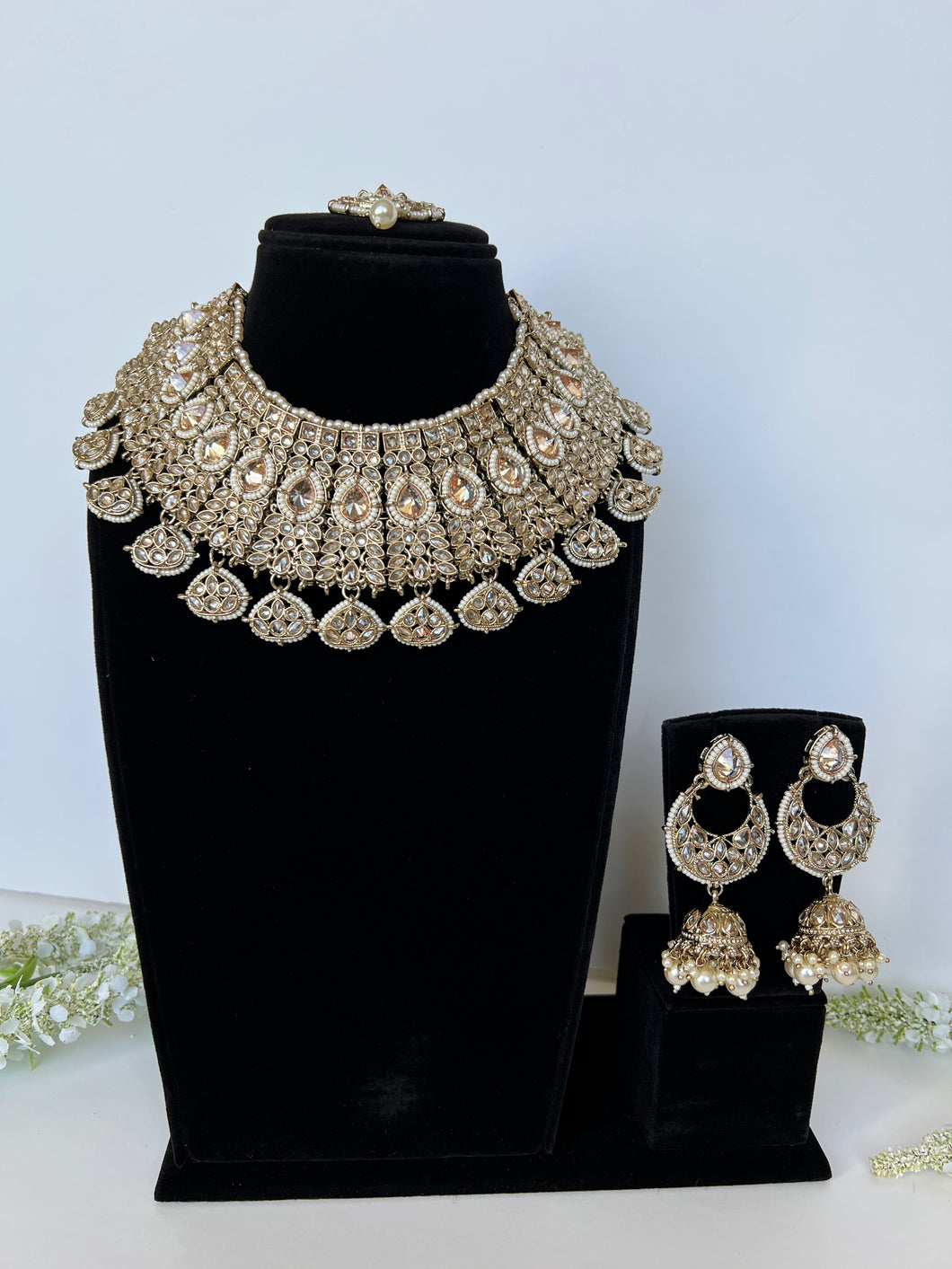 Golden Pearls Bridal Set