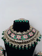 Load image into Gallery viewer, Meenakari Green Necklace

