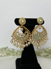 Load image into Gallery viewer, Sage Kundan Earrings
