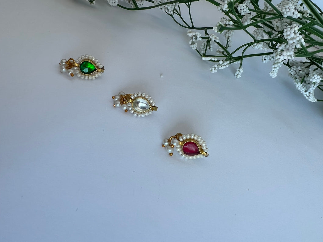 Kundan Nose Clips