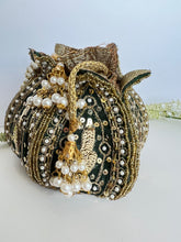 Load image into Gallery viewer, Emerald Green Potli
