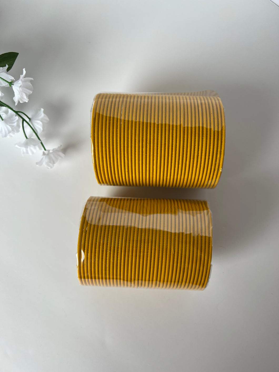 Yellow Plain Bangles